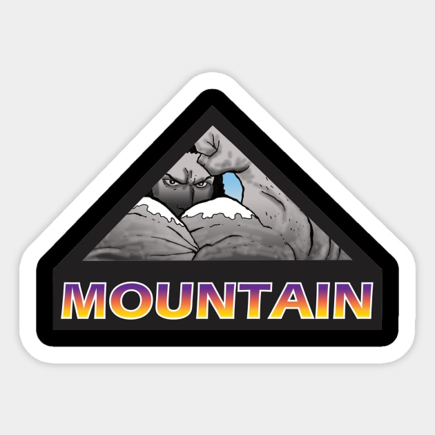 Mountainous Biceps Sticker by NaturalGallantBodybuilding